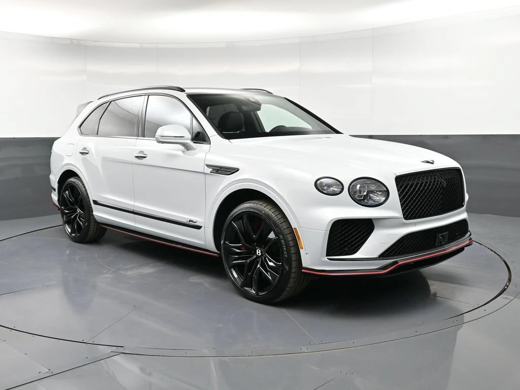 2026 Bentley Bentayga Speed for sale, front three-quarter view, Silver