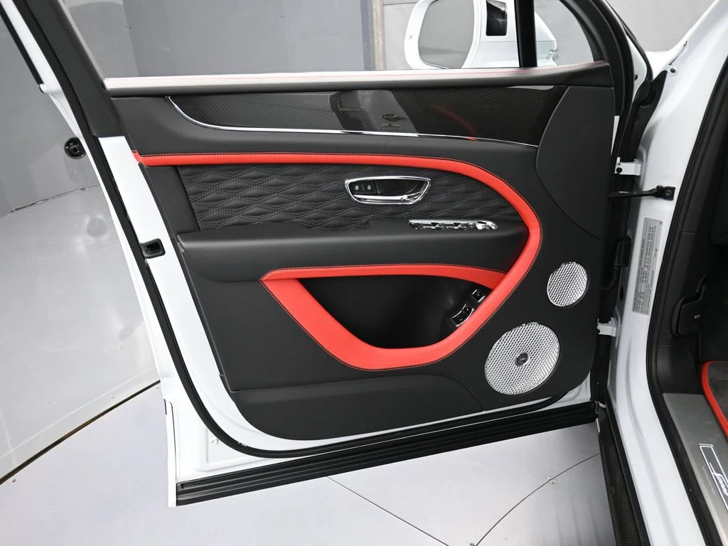 2026 Bentley Bentayga Speed interior, door panel, Pillar Box Red