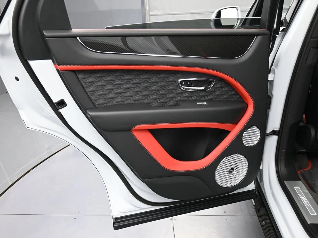 2026 Bentley Bentayga Speed interior, door panel, Pillar Box Red