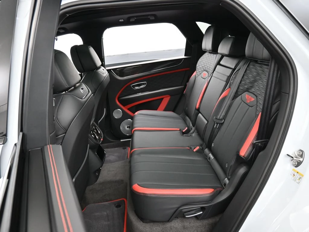 2026 Bentley Bentayga Speed interior, seats, Pillar Box Red