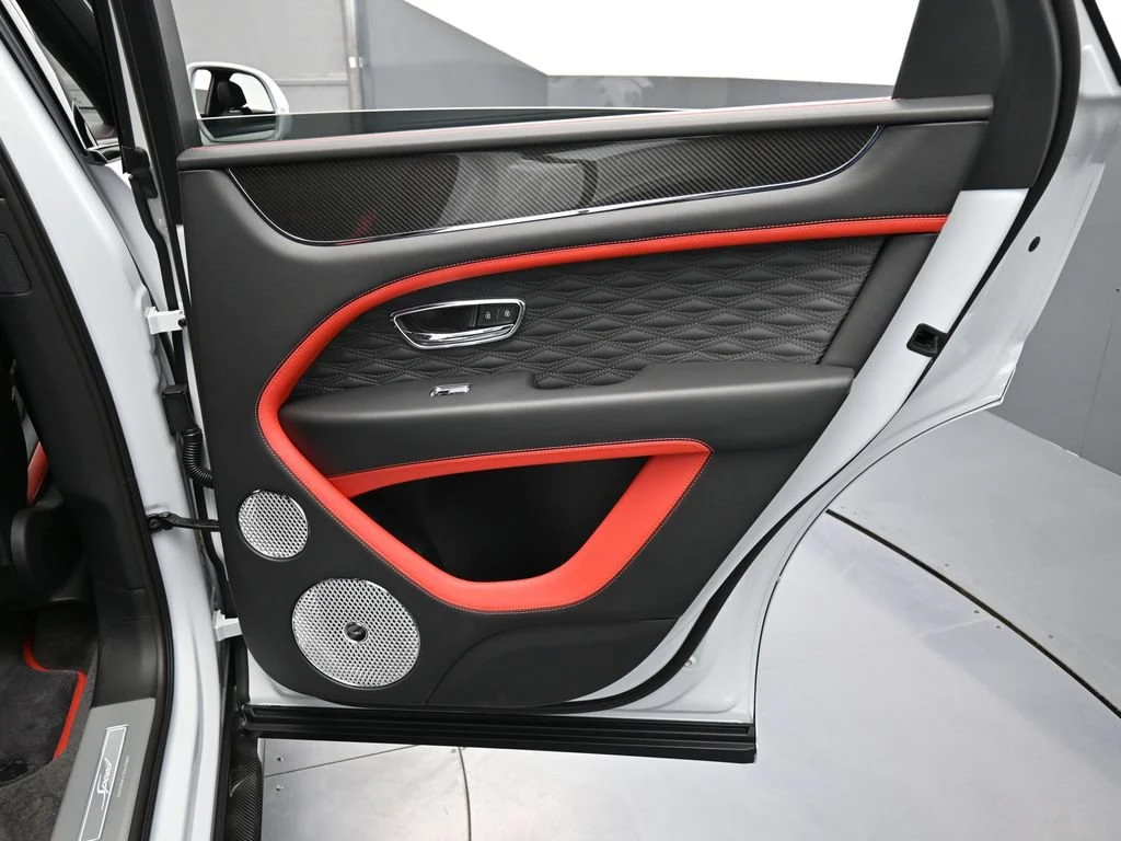 2026 Bentley Bentayga Speed interior, door panel, Pillar Box Red