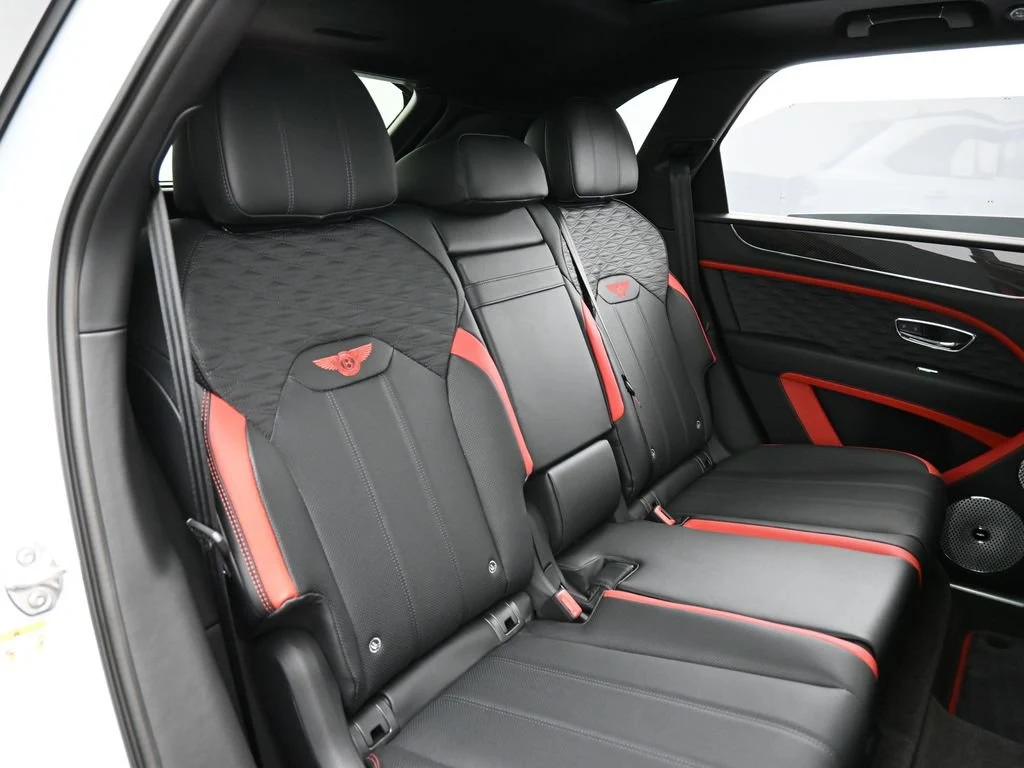 2026 Bentley Bentayga Speed interior, seats, Pillar Box Red