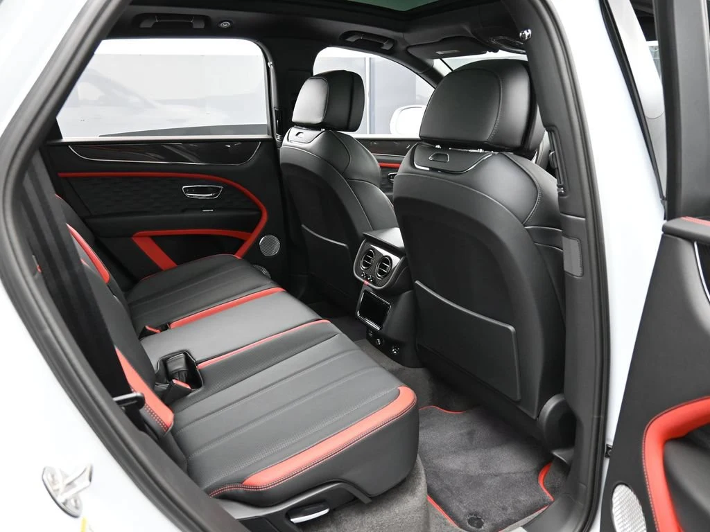 2026 Bentley Bentayga Speed interior, seats, Pillar Box Red