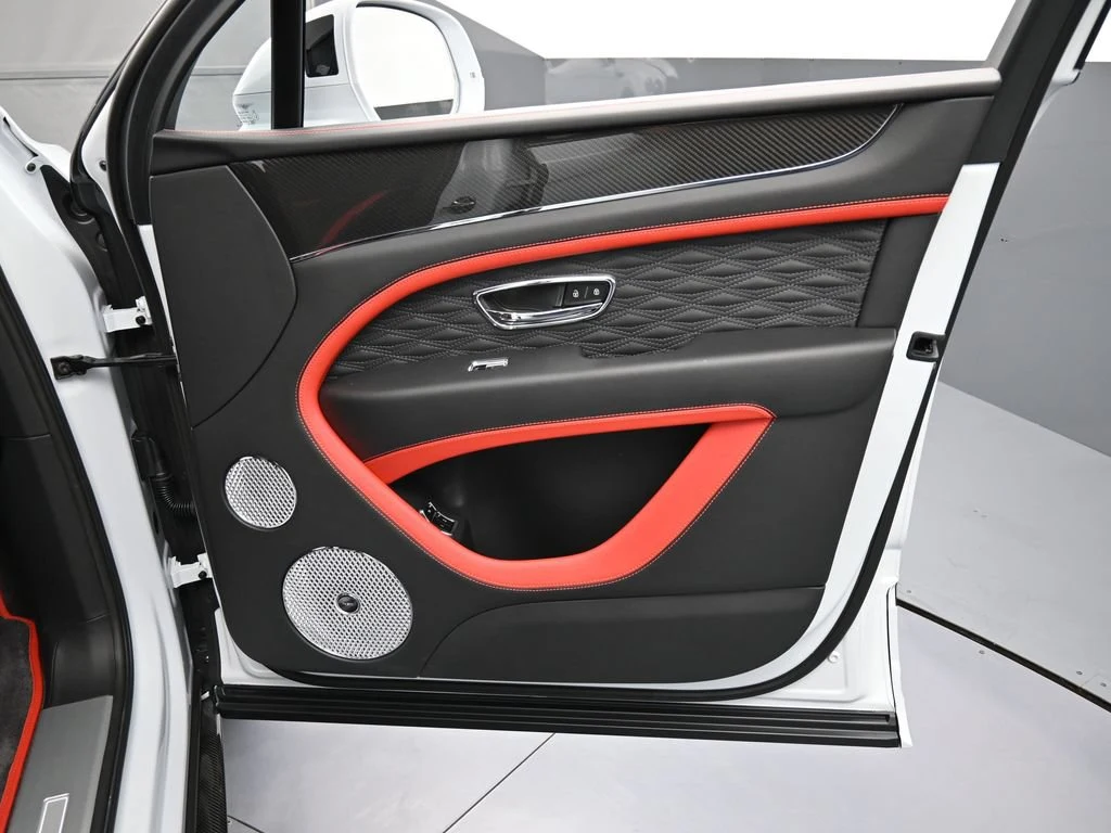 2026 Bentley Bentayga Speed interior, door panel, Pillar Box Red