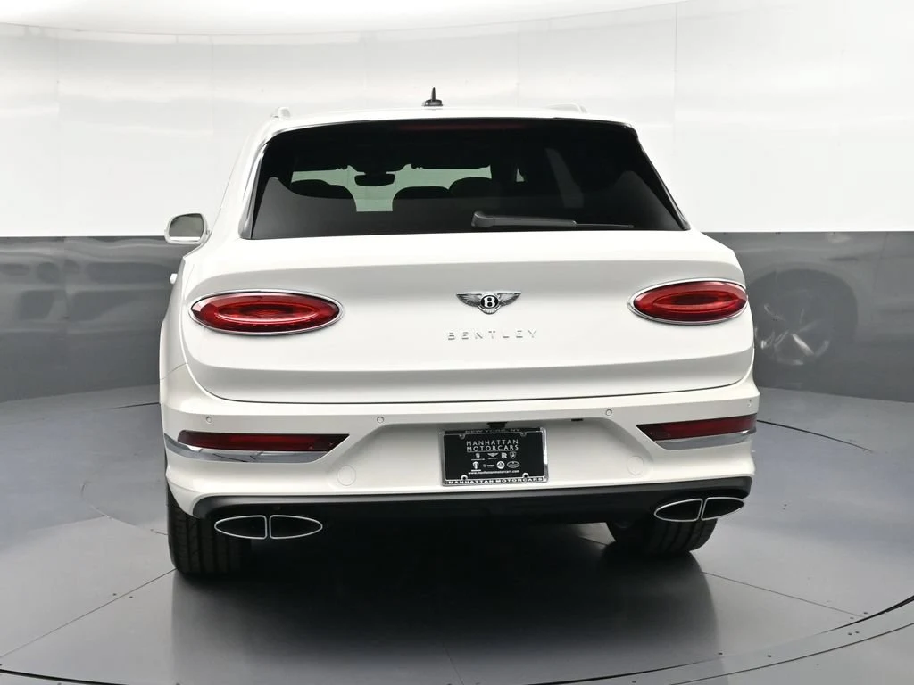 2026 Bentley Bentayga V8, rear three-quarter view, White