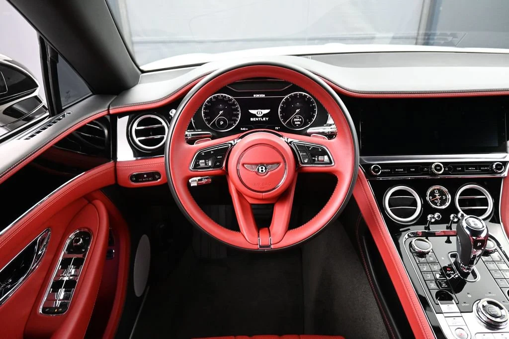 2021 Bentley Continental GTC V8 interior, dashboard, Beluga