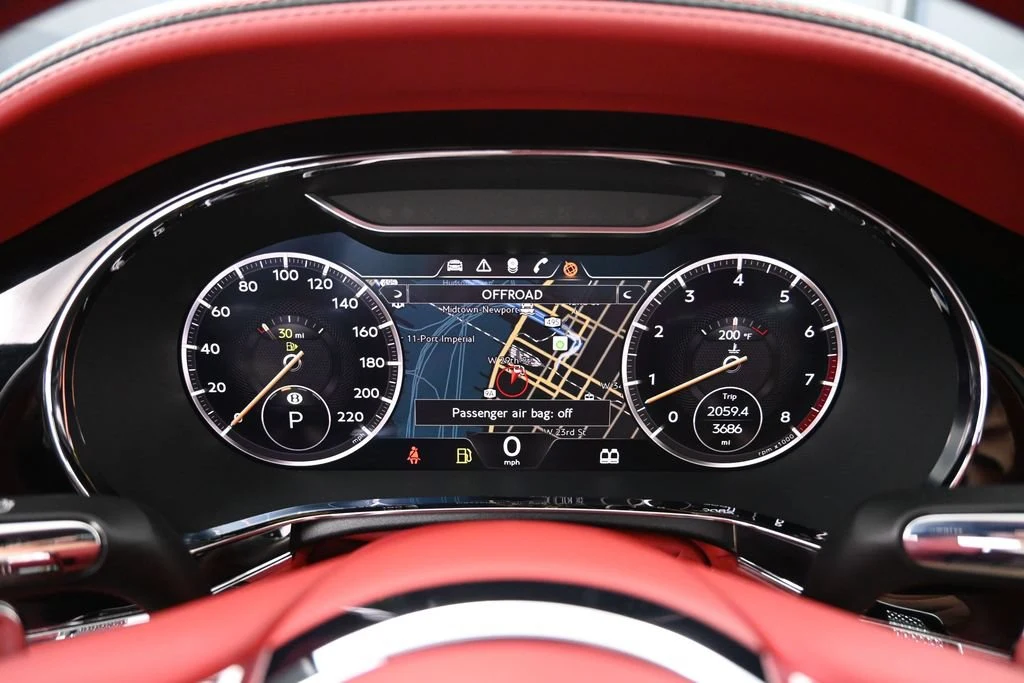 2021 Bentley Continental GTC V8 interior, Beluga