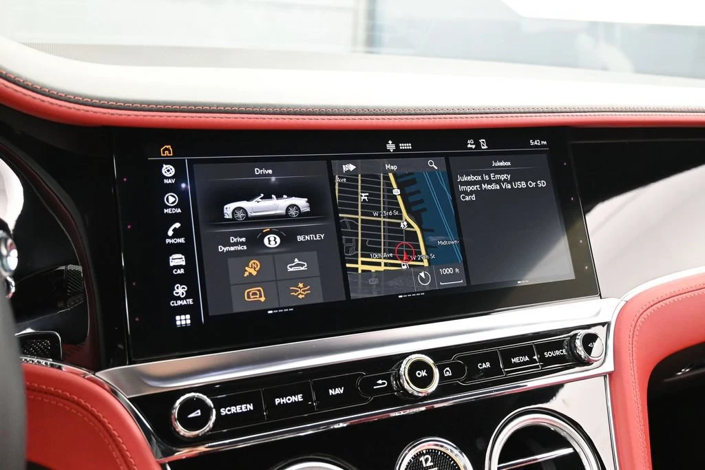 2021 Bentley Continental GTC V8 interior, Beluga