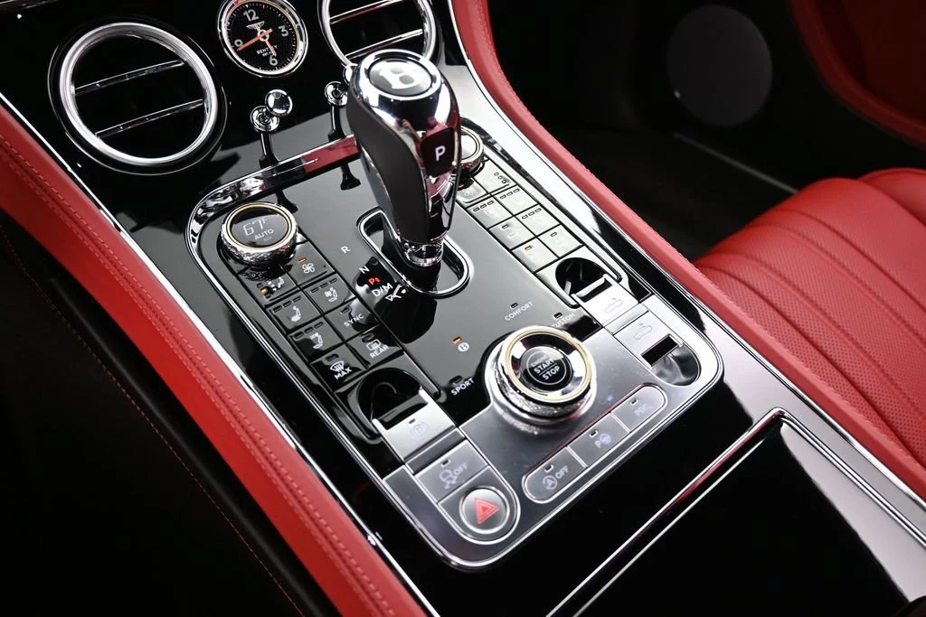 2021 Bentley Continental GTC V8 interior, center console, Beluga