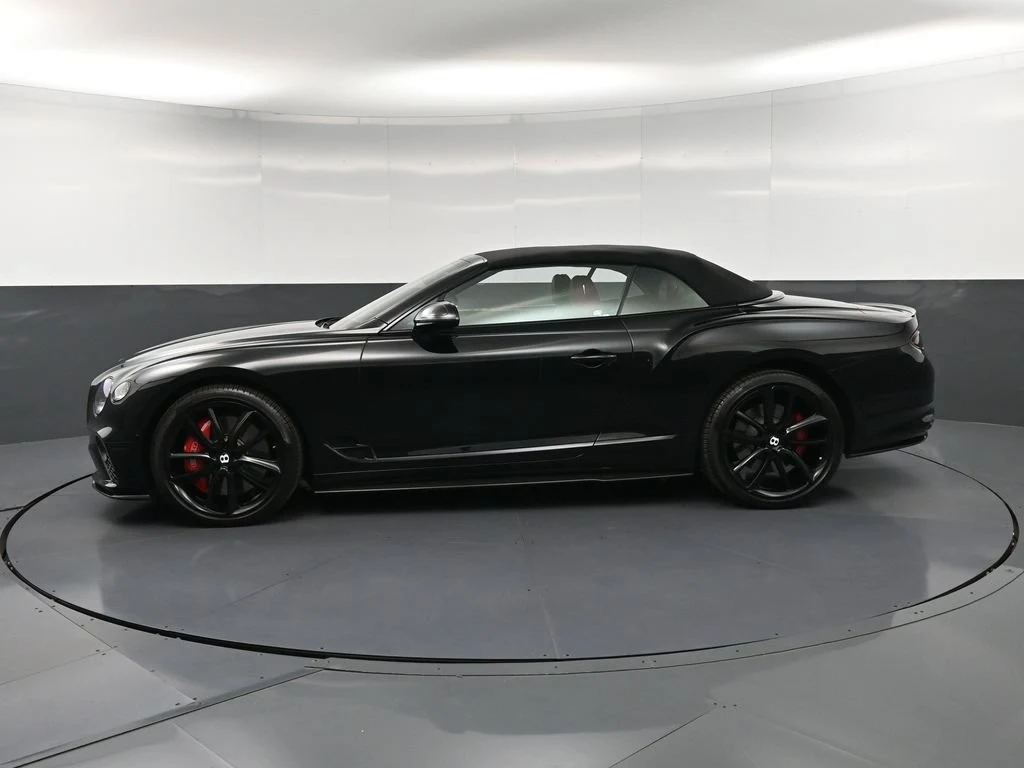 2022 Bentley Continental GTC V8, side profile, Black
