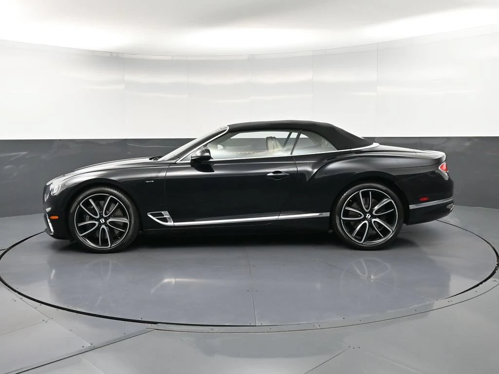2023 Bentley Continental GTC V8, side profile, Black