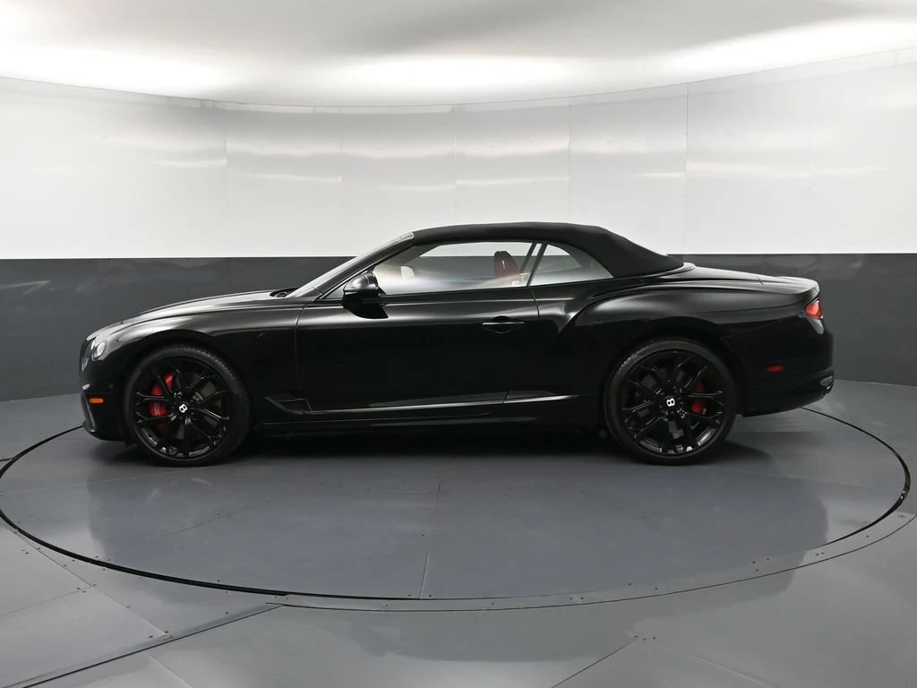2023 Bentley Continental GTC V8, side profile, Black