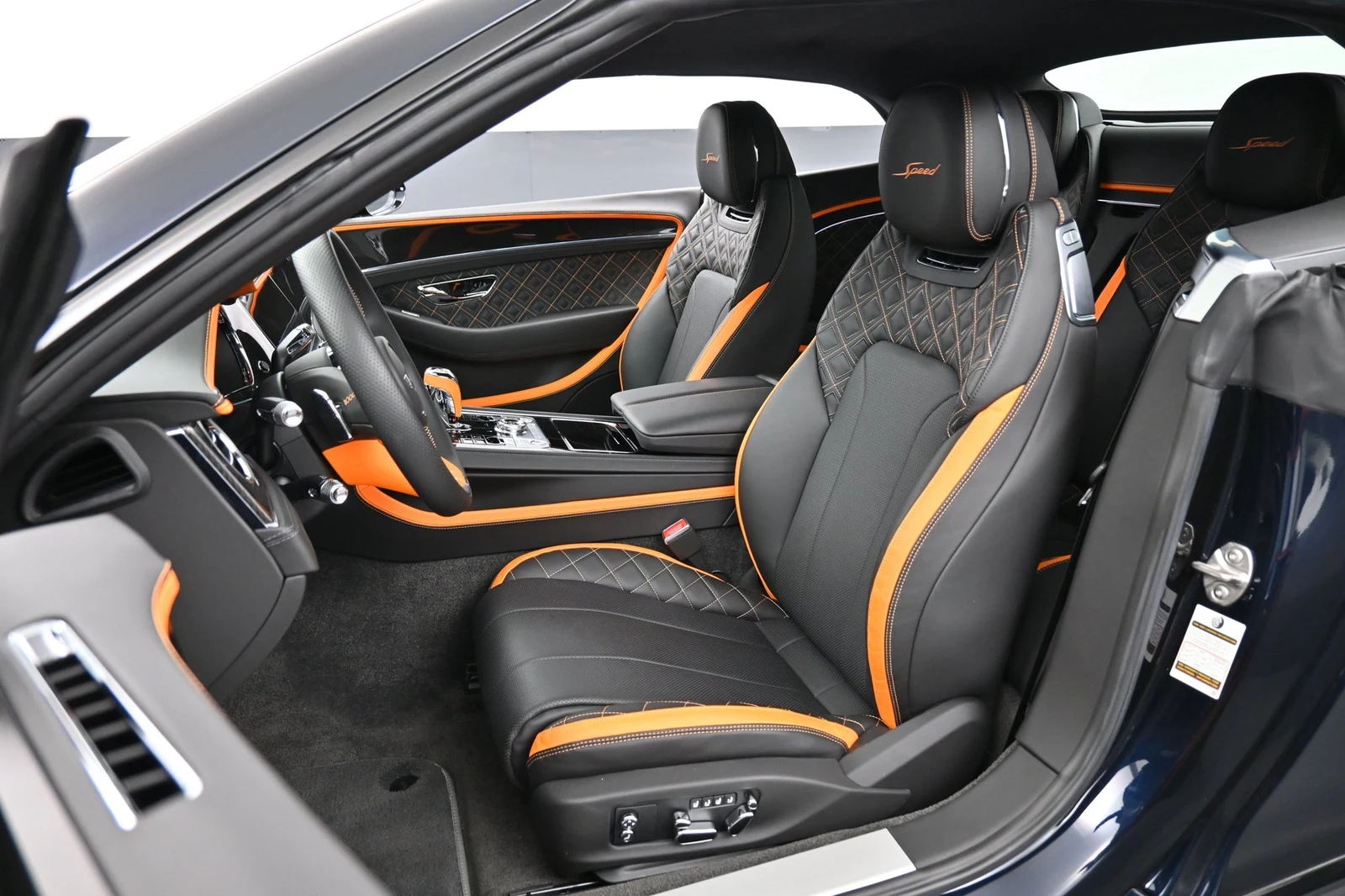 2023 Bentley Continental GTC Speed interior, seats, Mandarin by Mulliner