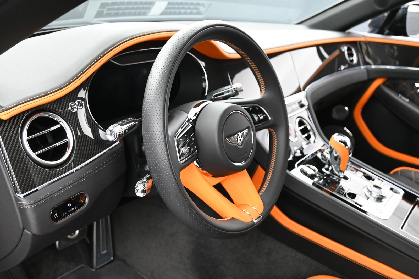 2023 Bentley Continental GTC Speed interior, Mandarin by Mulliner