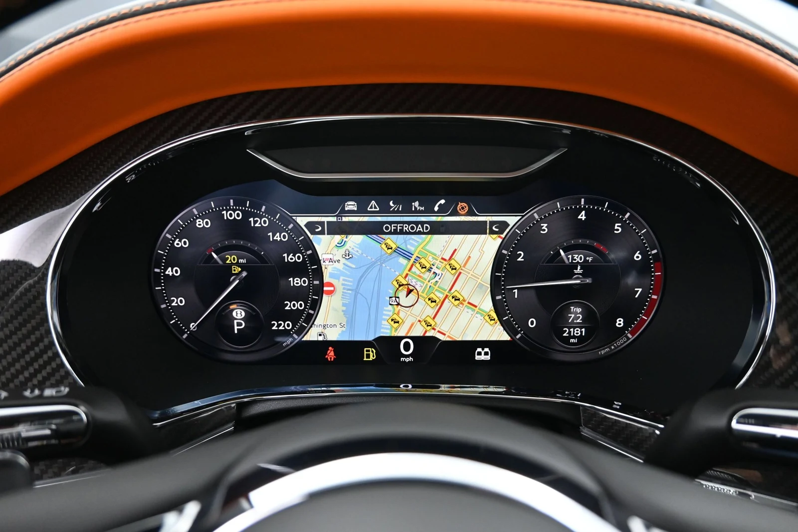 2023 Bentley Continental GTC Speed interior, Mandarin by Mulliner