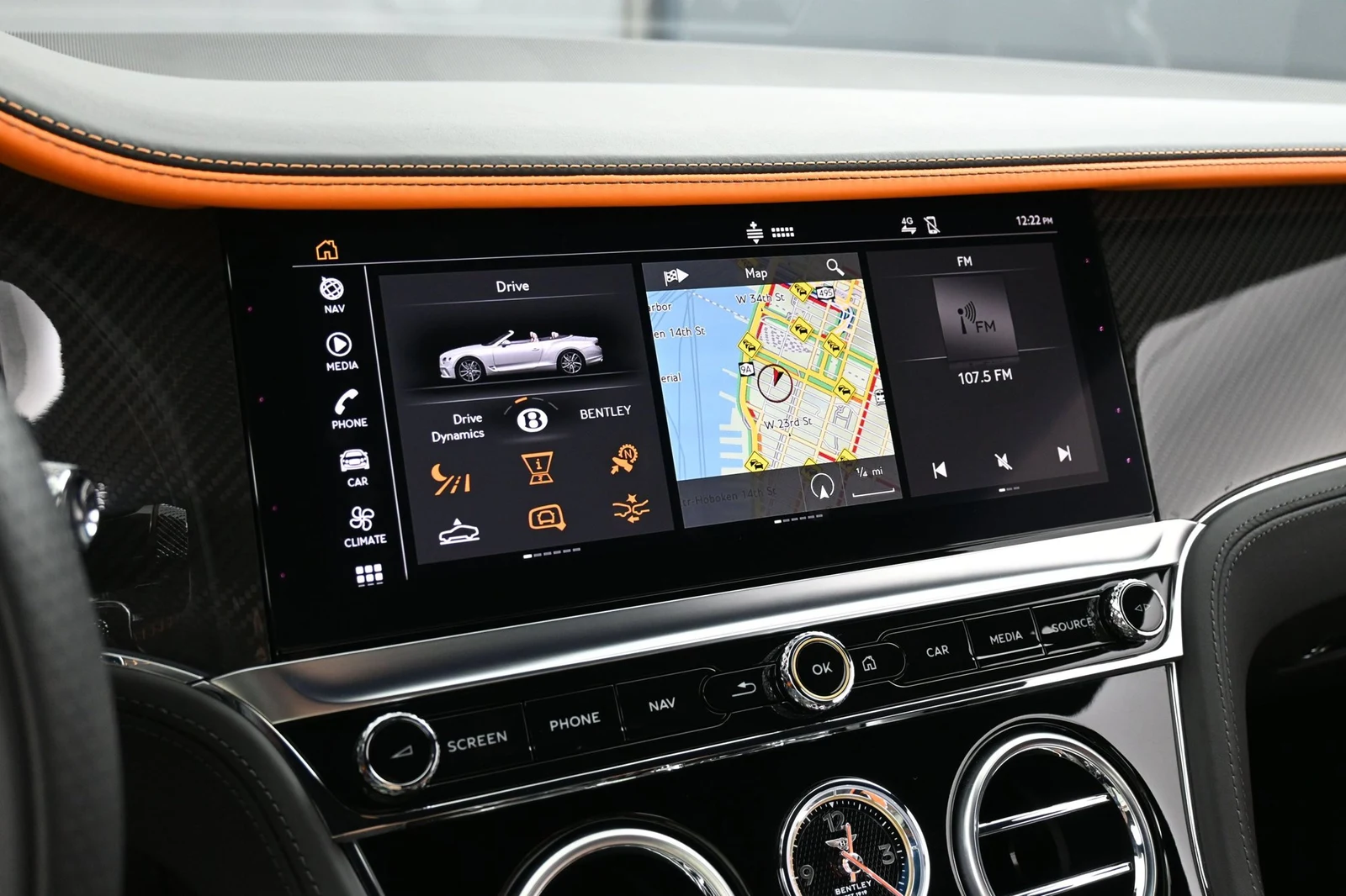 2023 Bentley Continental GTC Speed interior, Mandarin by Mulliner