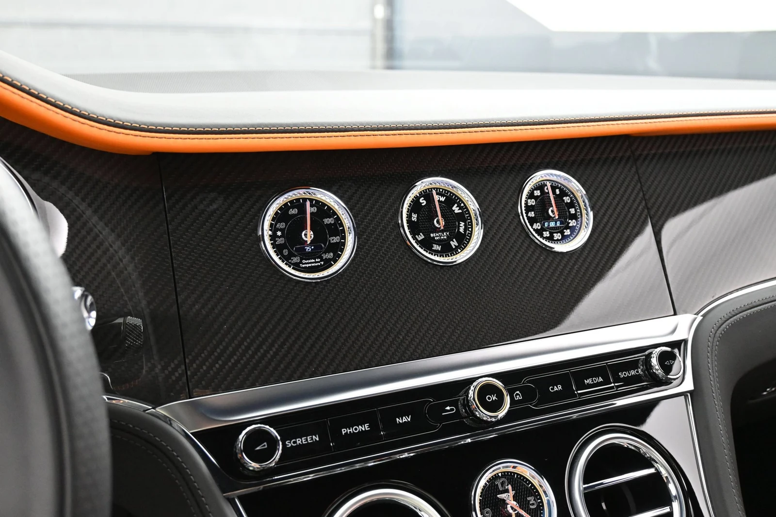 2023 Bentley Continental GTC Speed interior, Mandarin by Mulliner