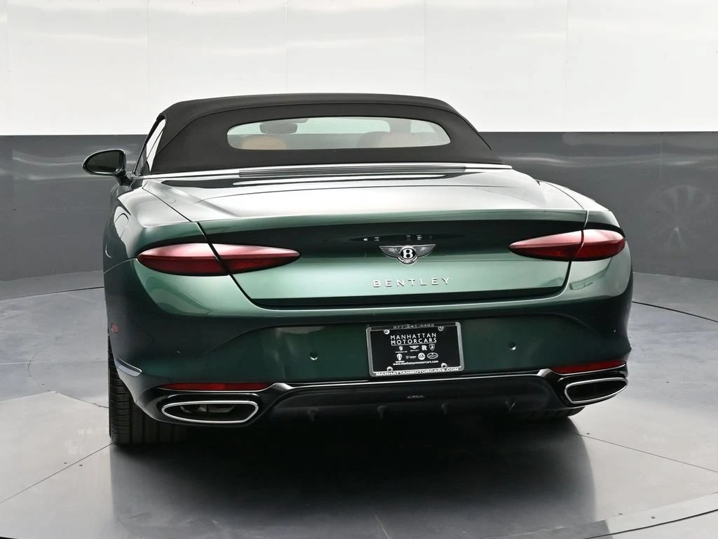 2026 Bentley Continental GTC, rear three-quarter view, Green