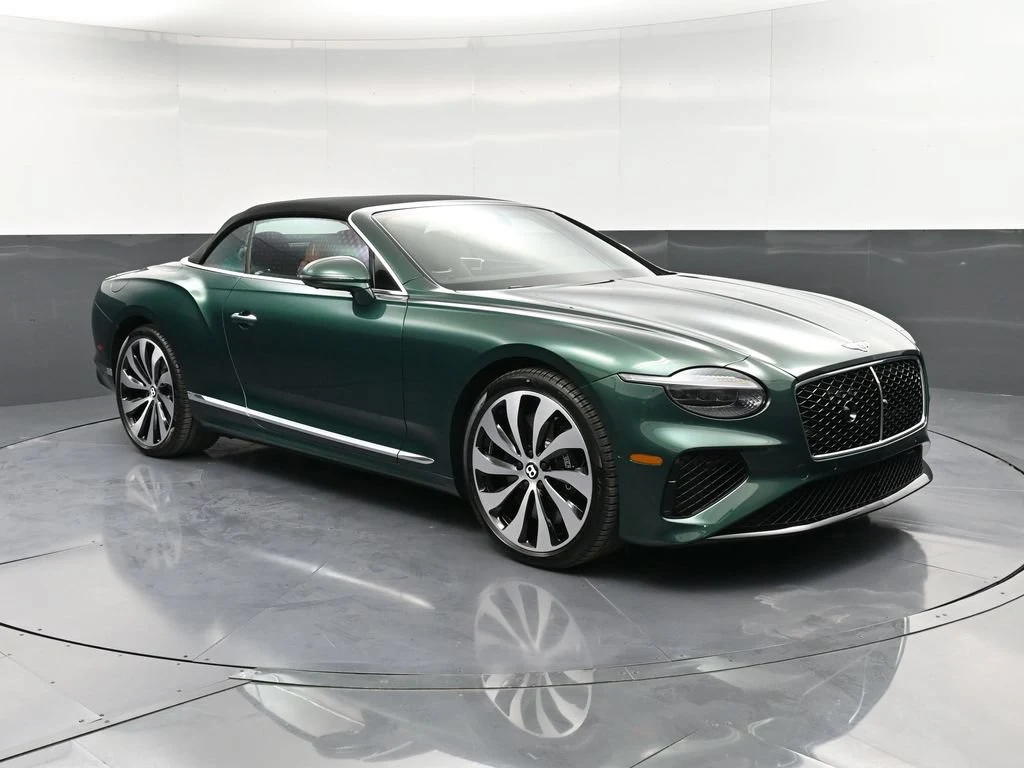 2026 Bentley Continental GTC for sale, front three-quarter view, Green