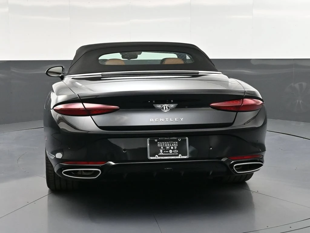 2026 Bentley Continental GTC, rear three-quarter view, Black