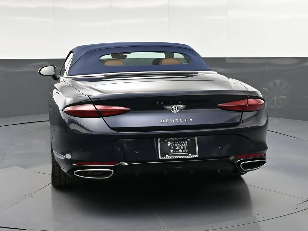 2026 Bentley Continental GTC, rear three-quarter view, Blue