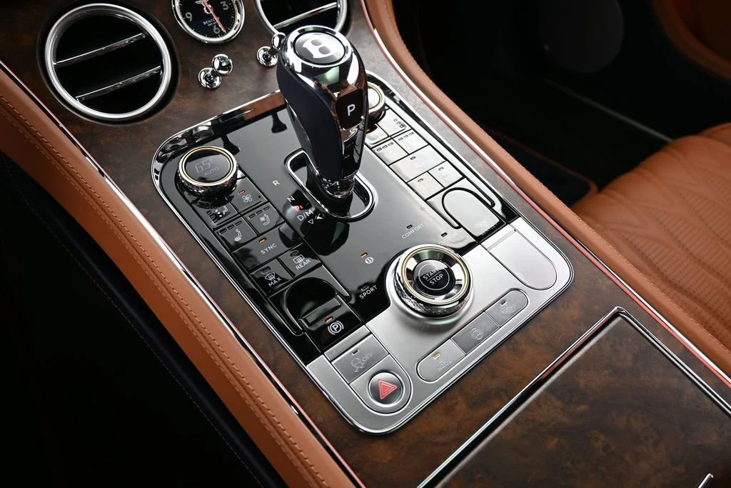 2026 Bentley Continental GT Azure interior, center console, Saddle