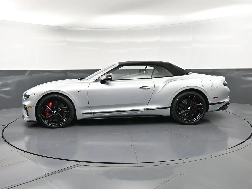 2026 Bentley Continental GTC, side profile, Moonbeam