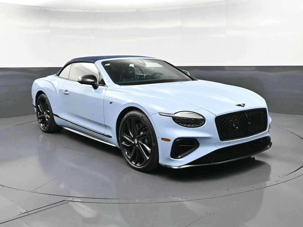 2026 Bentley Continental GTC S for sale, front three-quarter view, Blue