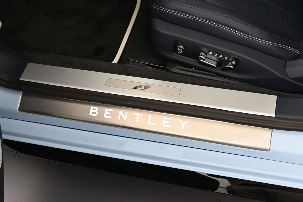 2026 Bentley Continental GTC S interior, door sill, Imperial Blue