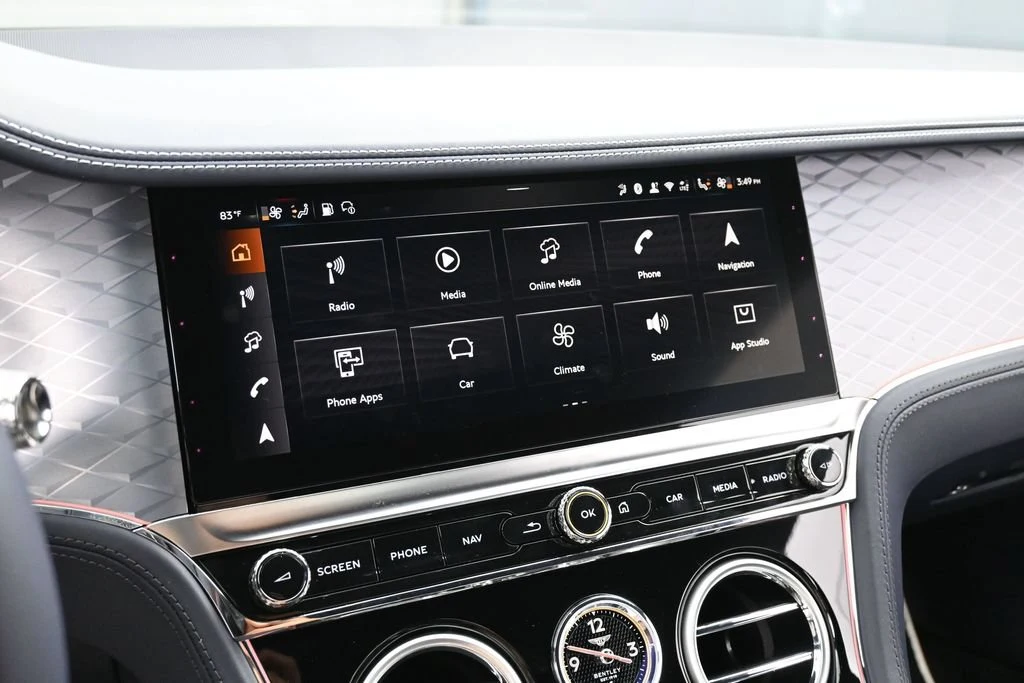 2026 Bentley Continental GTC S interior, Imperial Blue