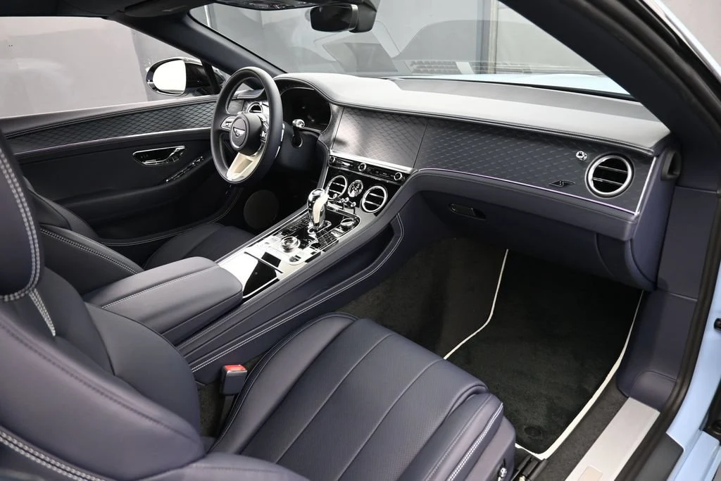 2026 Bentley Continental GTC S interior, Imperial Blue