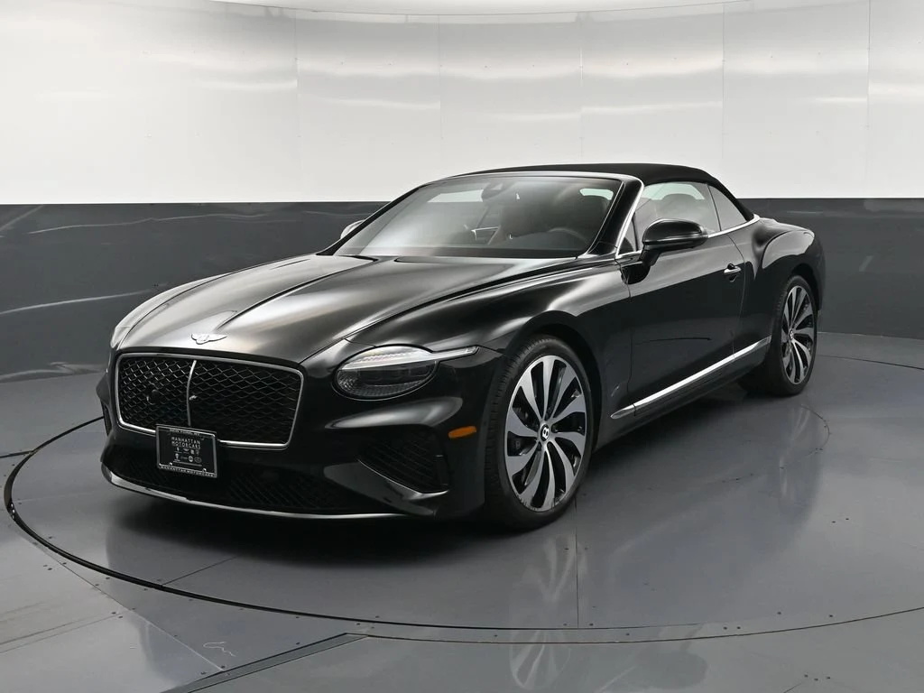 2026 Bentley Continental GTC for sale, front three-quarter view, Black