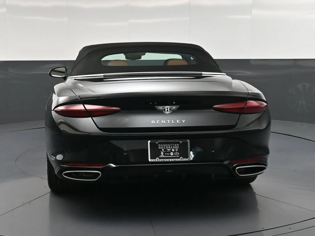 2026 Bentley Continental GTC, rear three-quarter view, Black