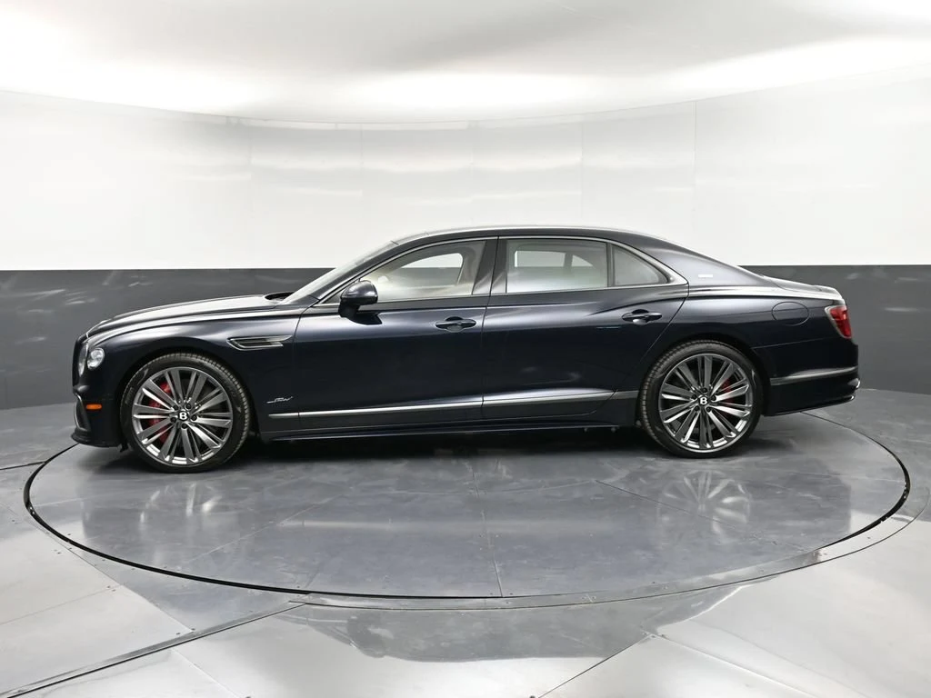 2025 Bentley Flying Spur Speed, side profile, Blue