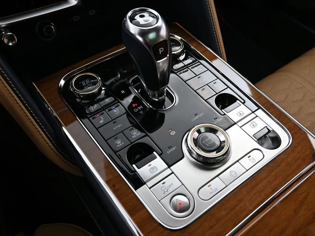 2025 Bentley Flying Spur Speed interior, center console, Camel