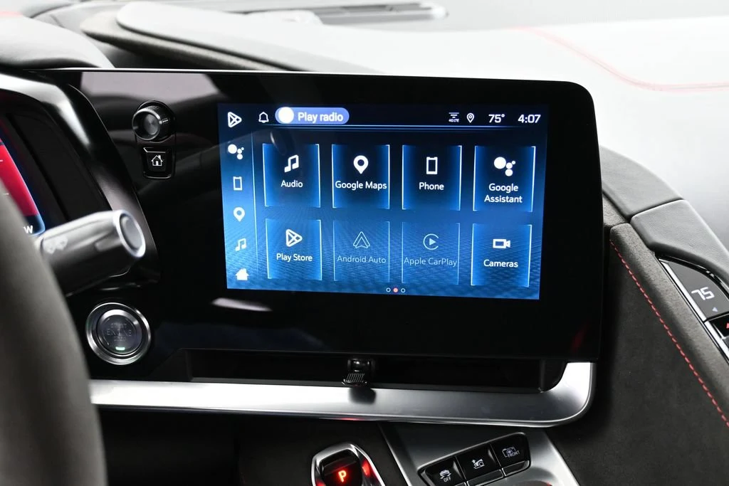 2025 Chevrolet Corvette Z06 Convertible interior, Jet Black Interior/Adrenaline Red Seats