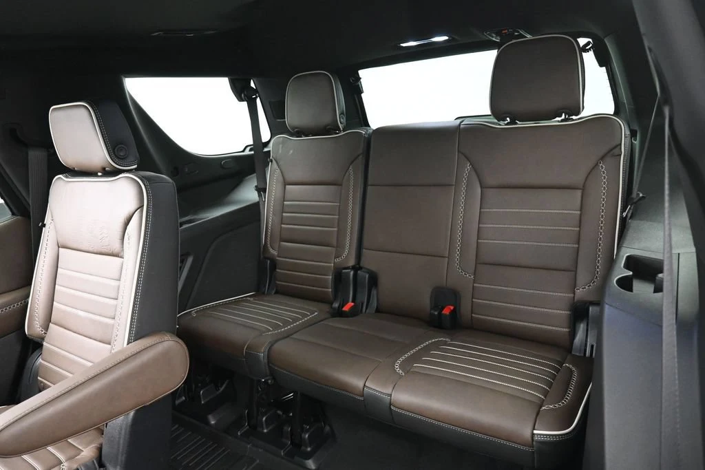 2026 GMC Yukon Denali Ultimate interior, seats, Woodland Mahogany