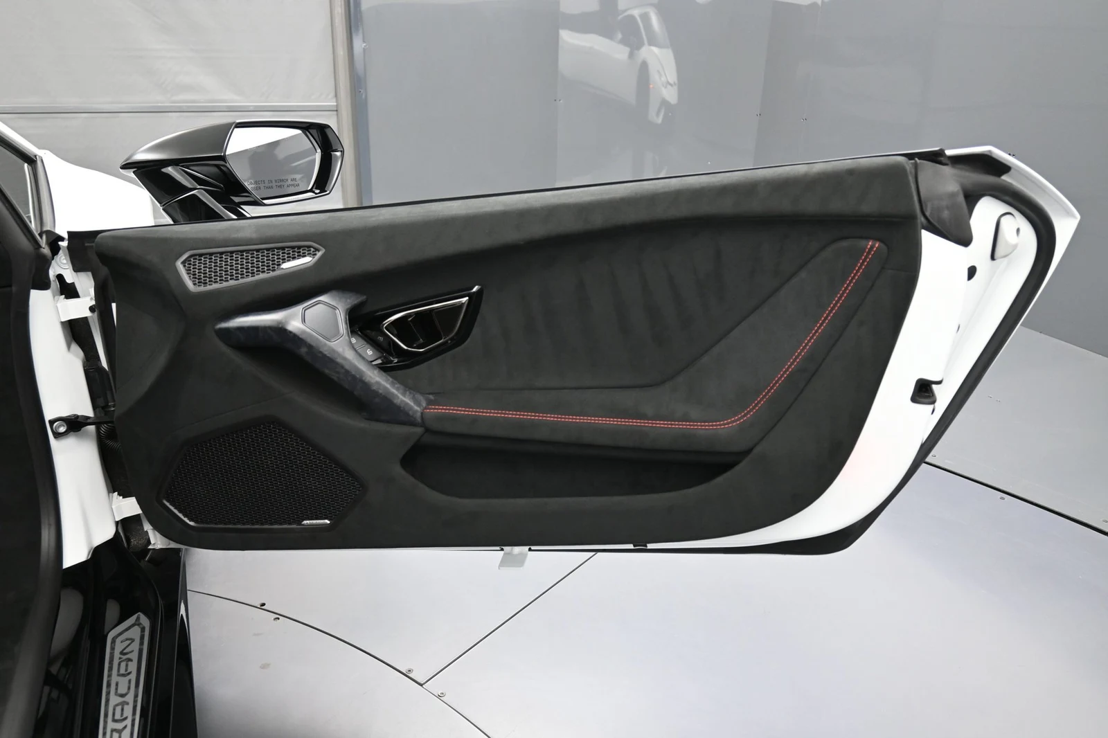 2018 Lamborghini Huracán Performante interior, door panel, Nero Cosmus