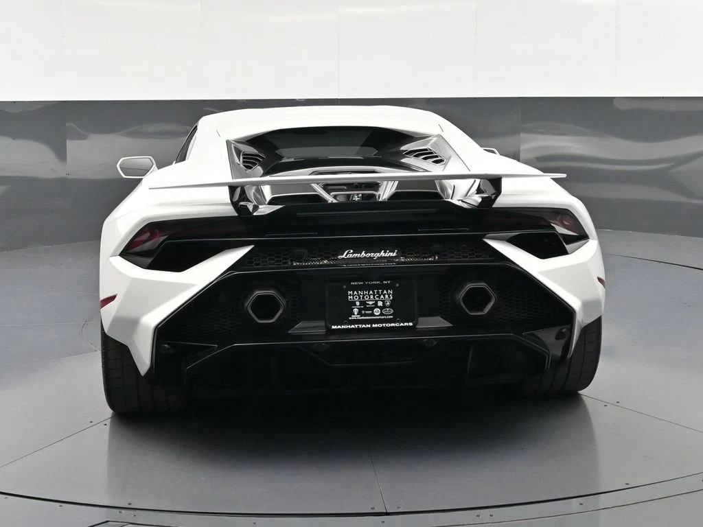 2023 Lamborghini Huracán Tecnica, rear three-quarter view, White