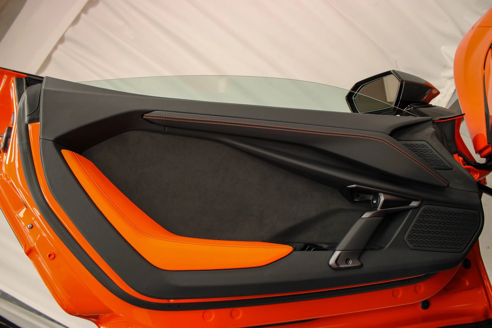 2025 Lamborghini Revuelto interior, door panel, Nero Ade