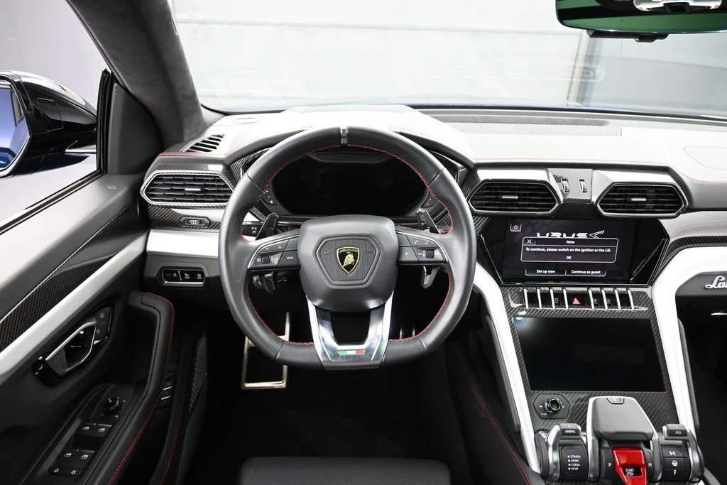 2023 Lamborghini Urus S interior, dashboard, Nero Ade