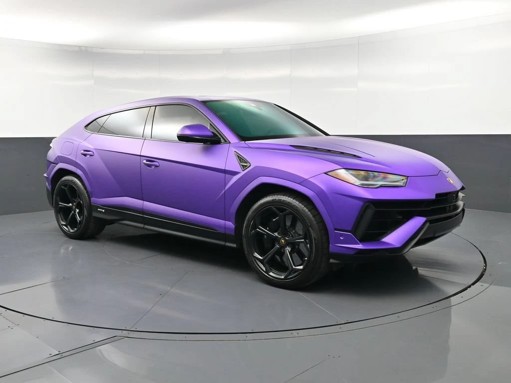 2024 Lamborghini Urus S for sale, front three-quarter view, Purple