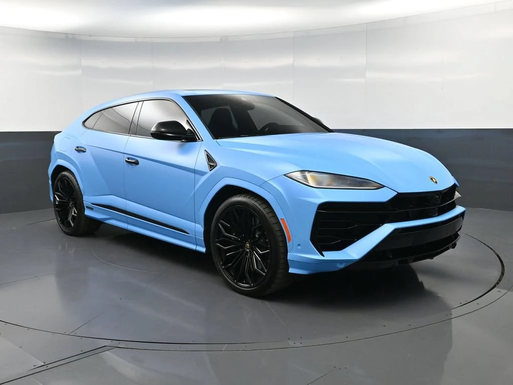 2025 Lamborghini Urus SE for sale, front three-quarter view, Blue