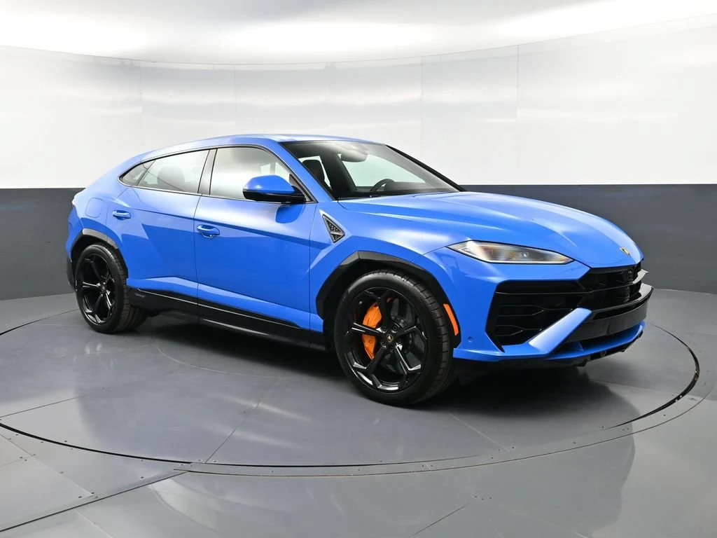 2025 Lamborghini Urus SE for sale, front three-quarter view, Blue