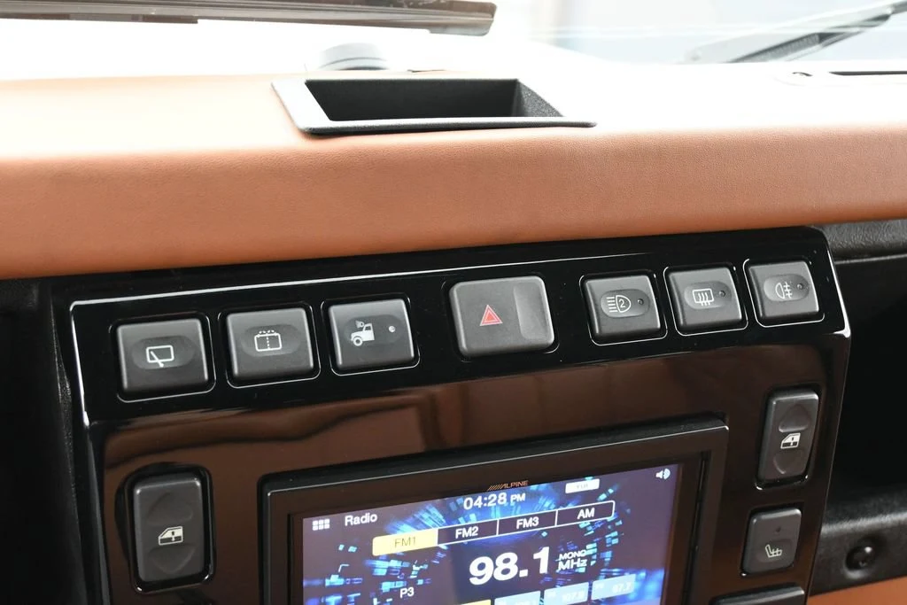 1994 Land Rover Defender 90 interior, Saddle Brown