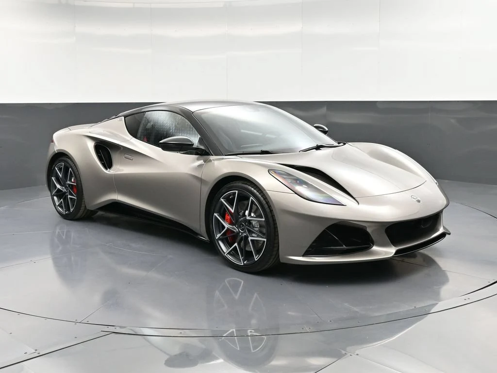 2026 Lotus Emira Turbo SE for sale, front three-quarter view, Grey