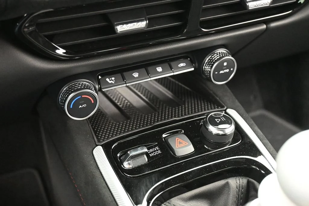 2026 Lotus Emira V6 SE Racing Line interior, Black with Red Accents