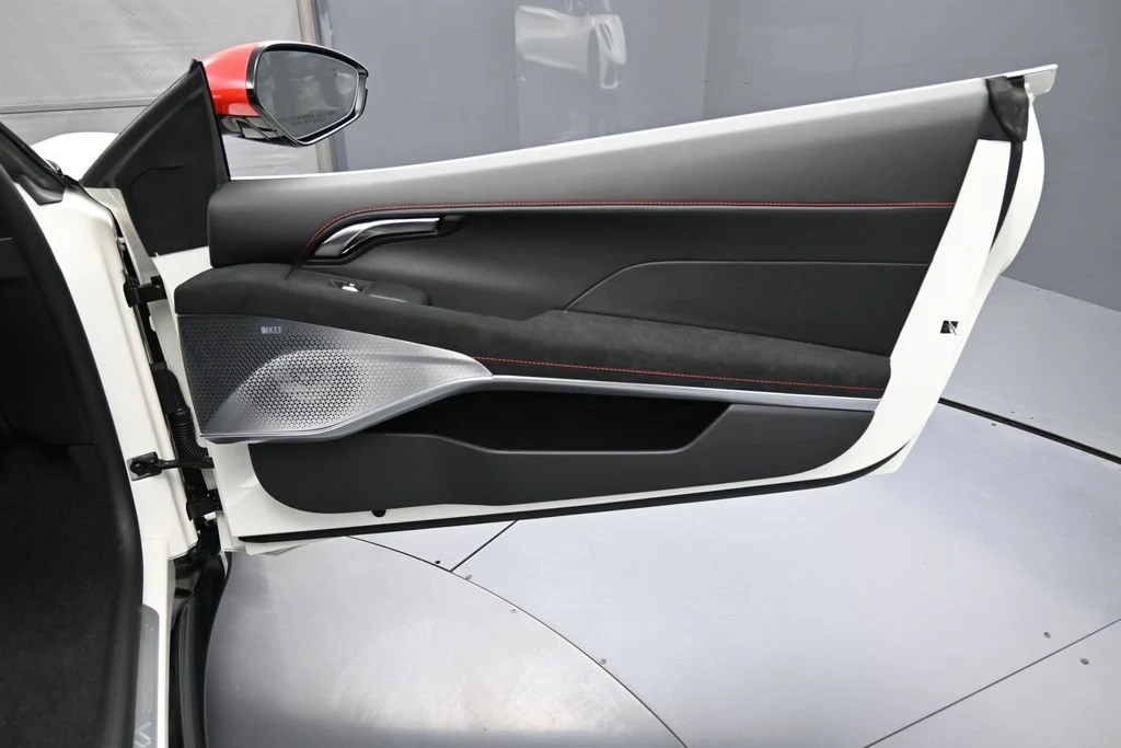 2026 Lotus Emira V6 SE Racing Line interior, door panel, Black with Red Accents