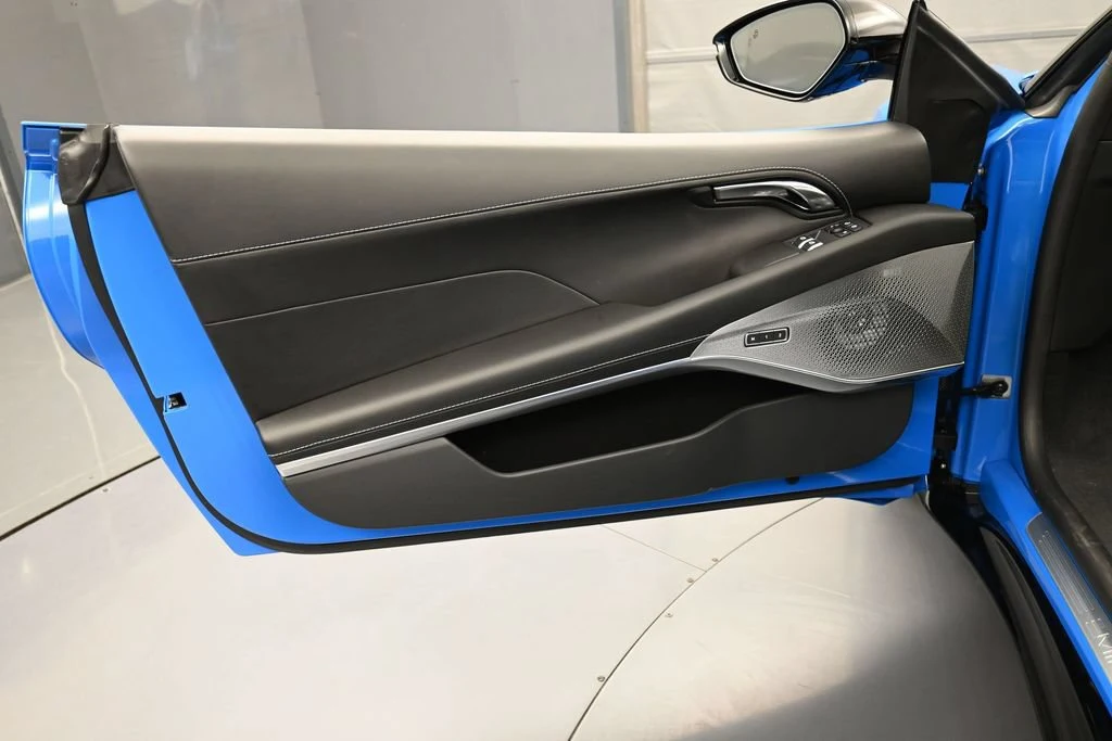 2026 Lotus Emira V6 SE interior, door panel, Black with Yellow Accents