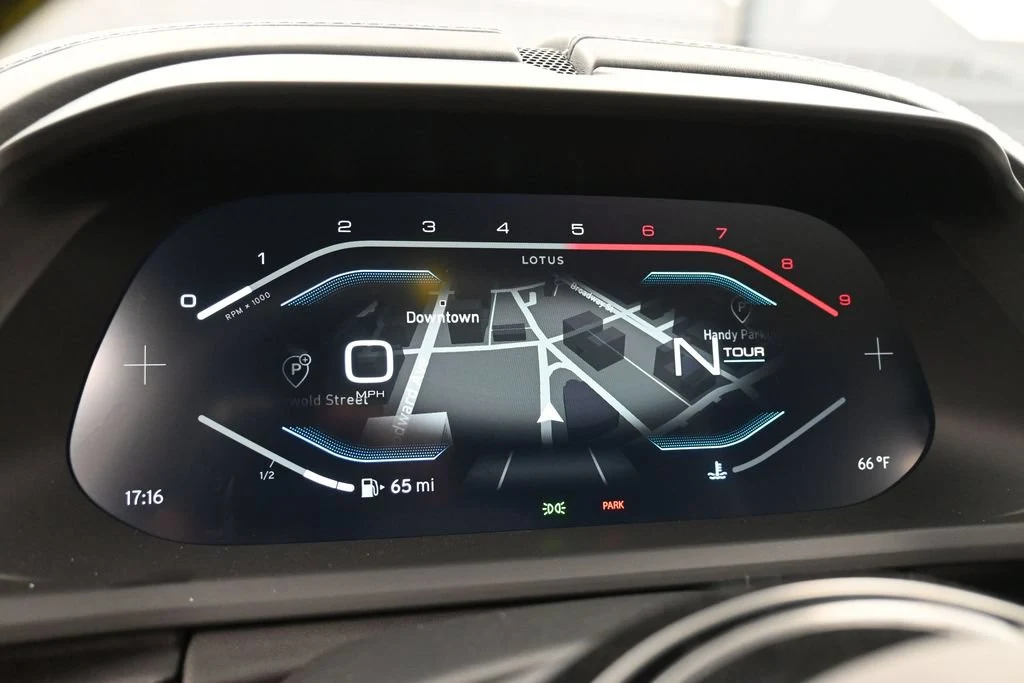 2026 Lotus Emira V6 SE interior, Black with Yellow Accents